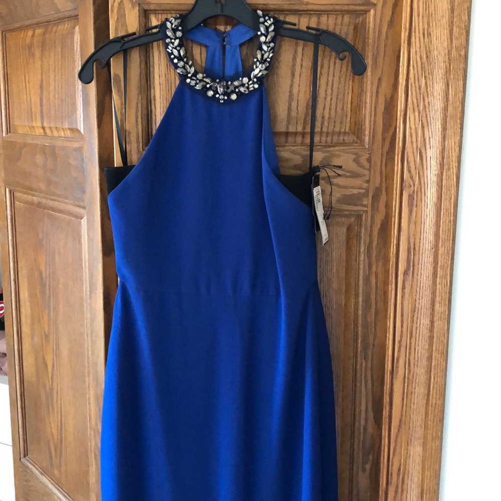 BCBG Royal Blue Floor Length Dress